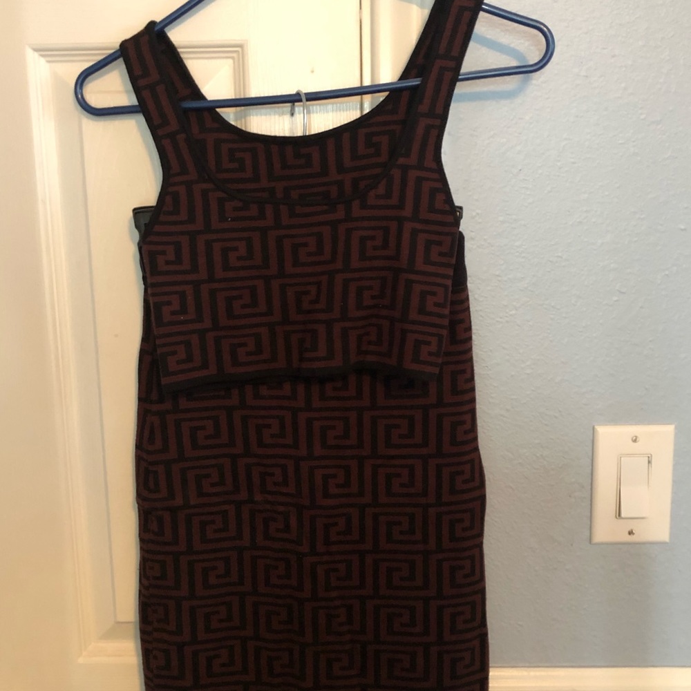 Co-ord crop and maxi skirt set